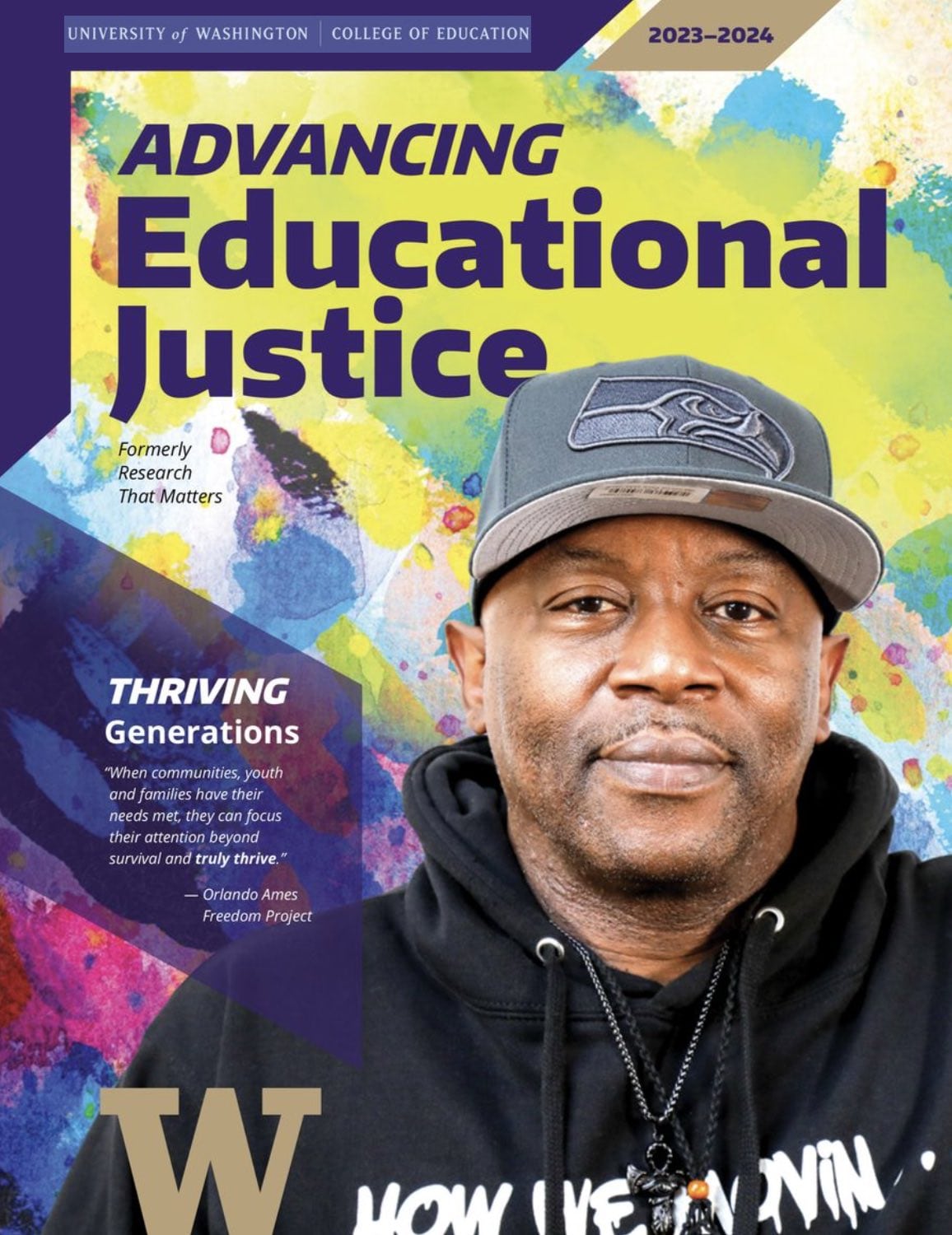 Magazine cover of Advancing Educational Justice