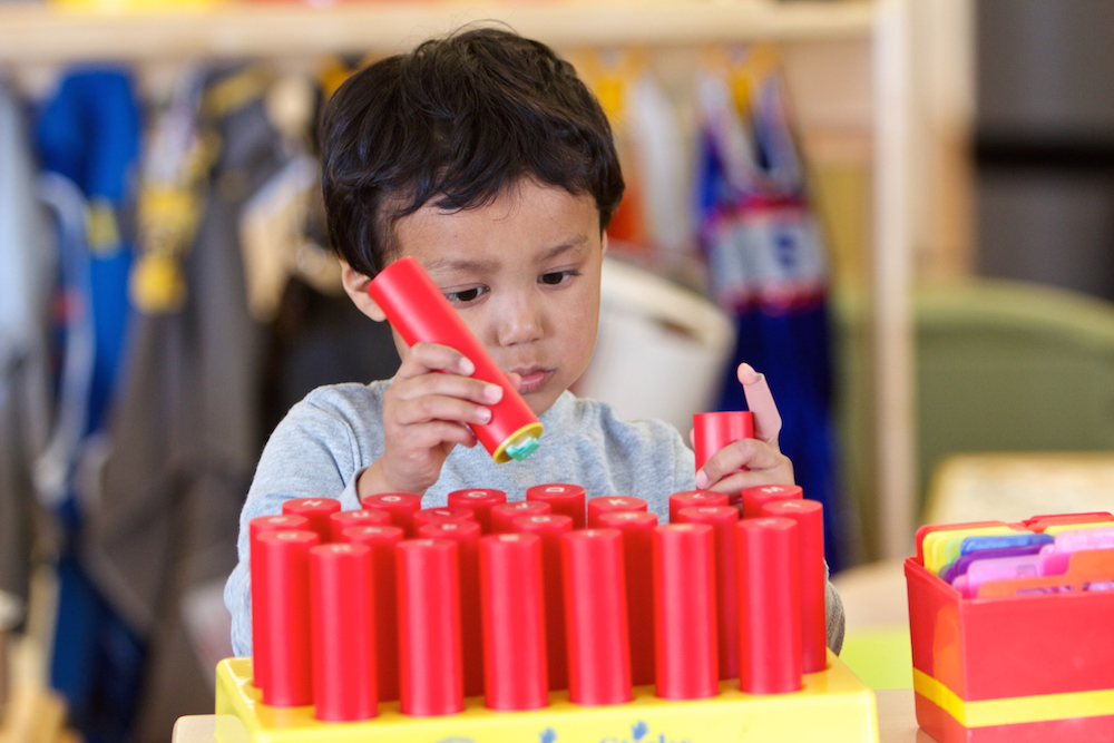 Child in early learning program