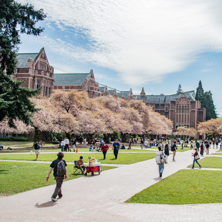 Students on campus