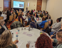 Educators attend an in-person session during the 2023 Northwest Early Learning and Pyramid Model Summit.